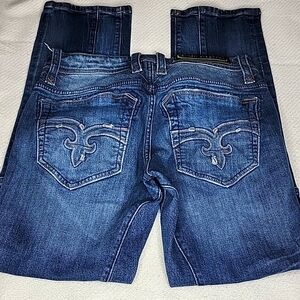 Rock Revival Phiox Slim Straight Jeans Size 31 Blue
